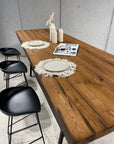 Bar Tisch Tischplatte Massivholz Eiche