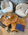Holztisch Baumscheibe Couchtisch Wohnzimmertisch