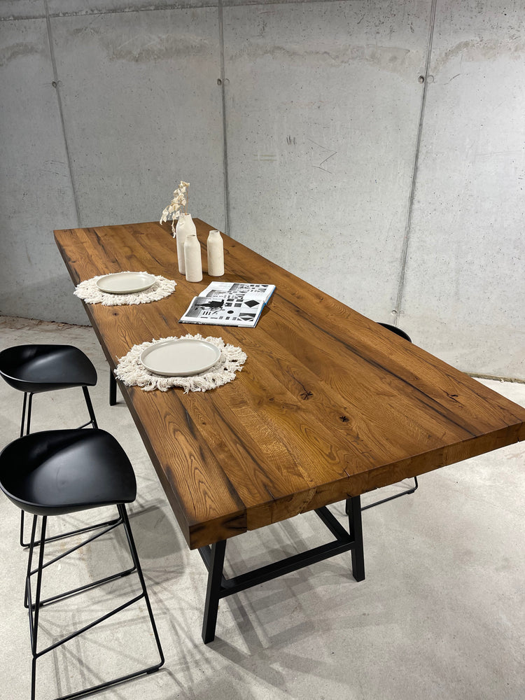 Bartisch Massivholztisch | Hochtisch Massivholz | Bar Tisch Eichenholz