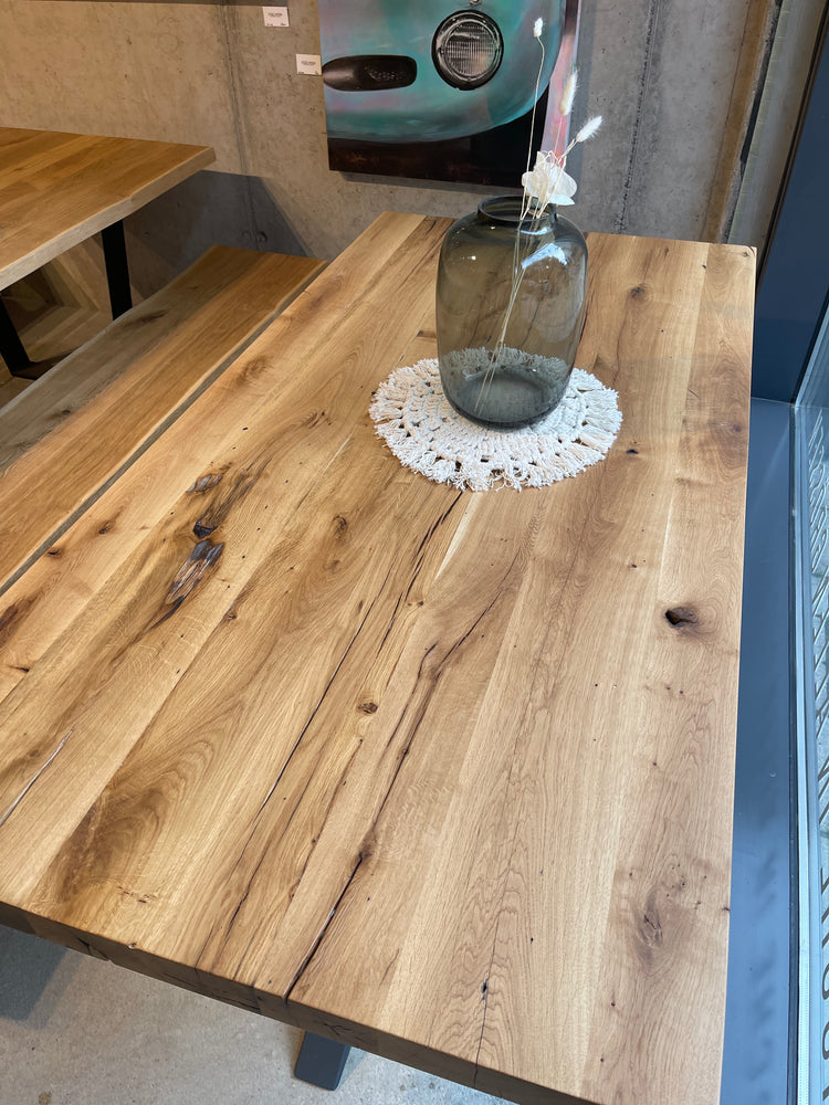 Massivholztisch Esstisch Eichenholz Altholz auf Maß | Esstisch Eiche Holz | Eichentisch individuell | Holztisch rustikal