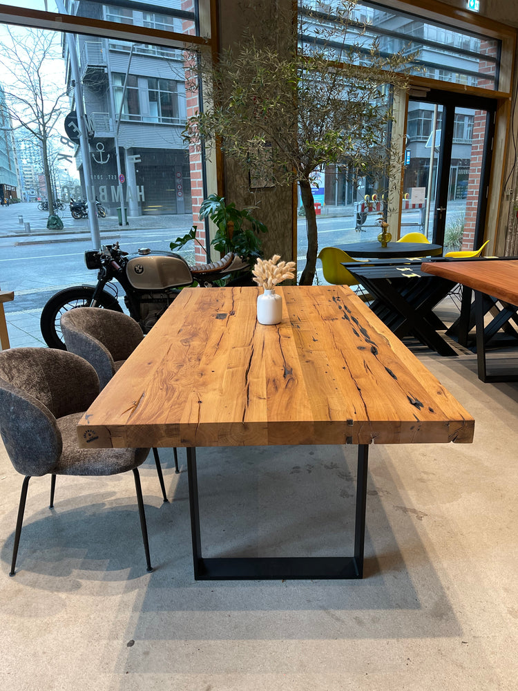 Esstisch Eichenholz Altholz Massivholz 200x100cm | Holzwerk Hamburg