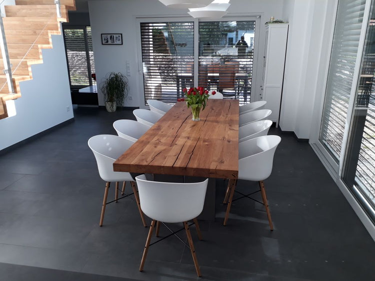 Massivholztisch aus Eichenholz Altholz | Holzwerk Hamburg