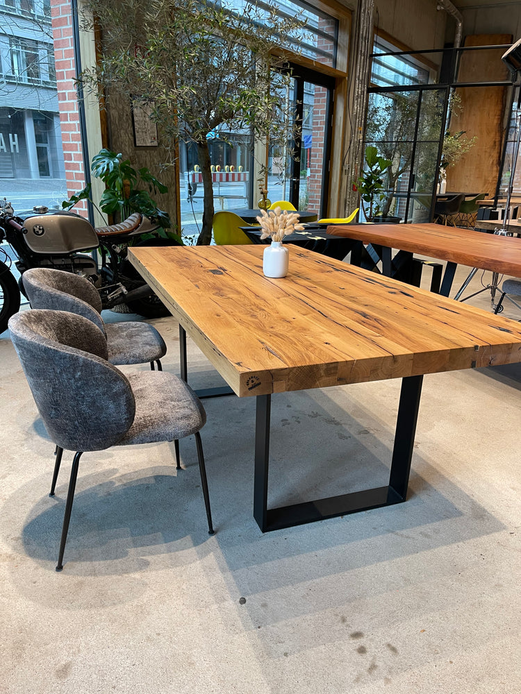 Esstisch Eichenholz Altholz Massivholz 200x100cm | Holzwerk Hamburg