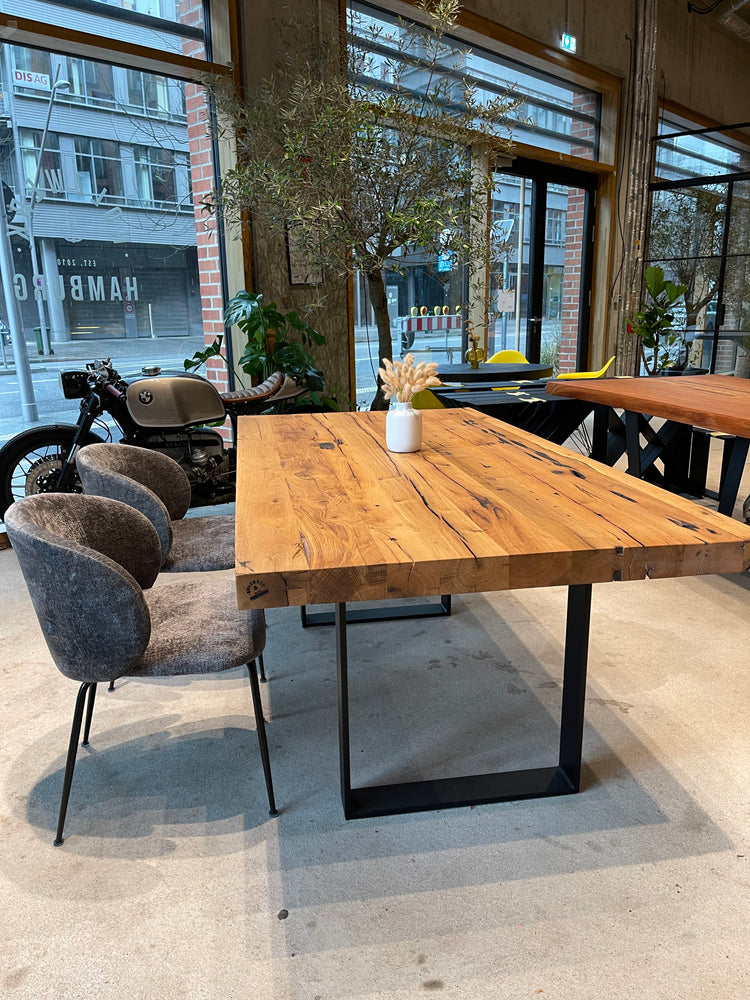 Esstisch Eichenholz Altholz Massivholz 200x100cm | Holzwerk Hamburg
