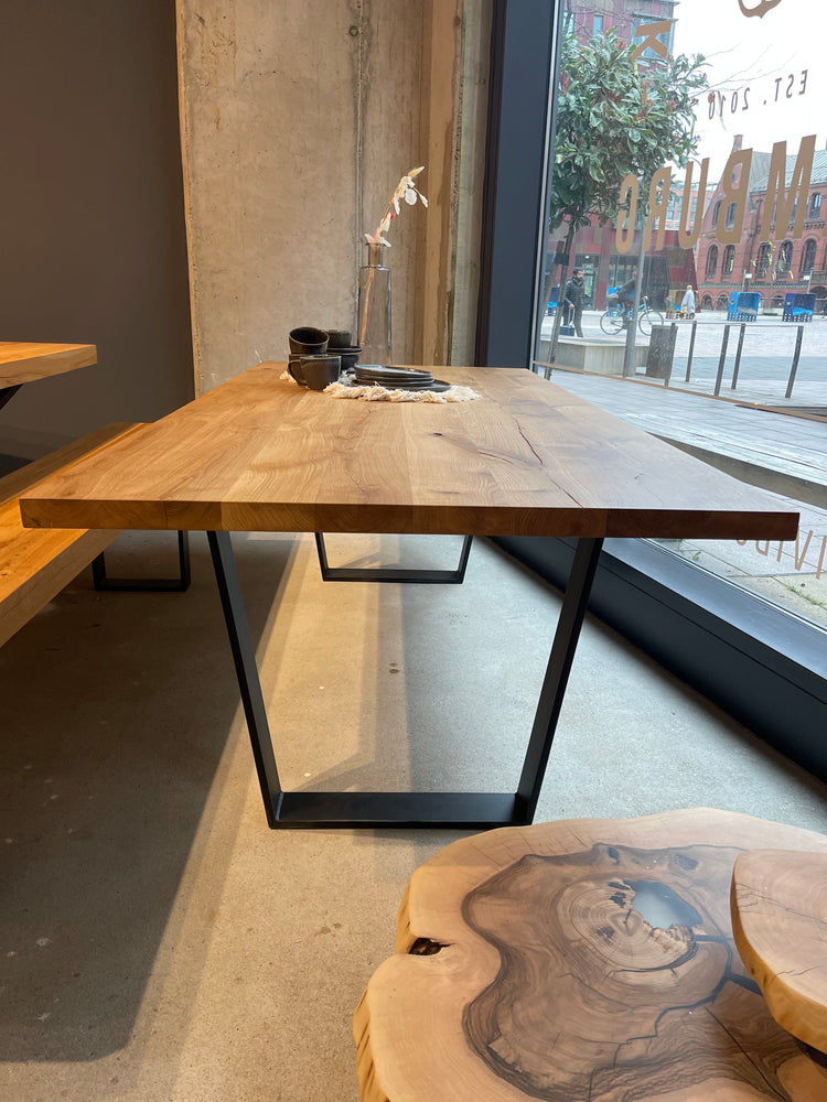 Massivholztisch Eichenholz 220x100cm | Holzwerk Hamburg