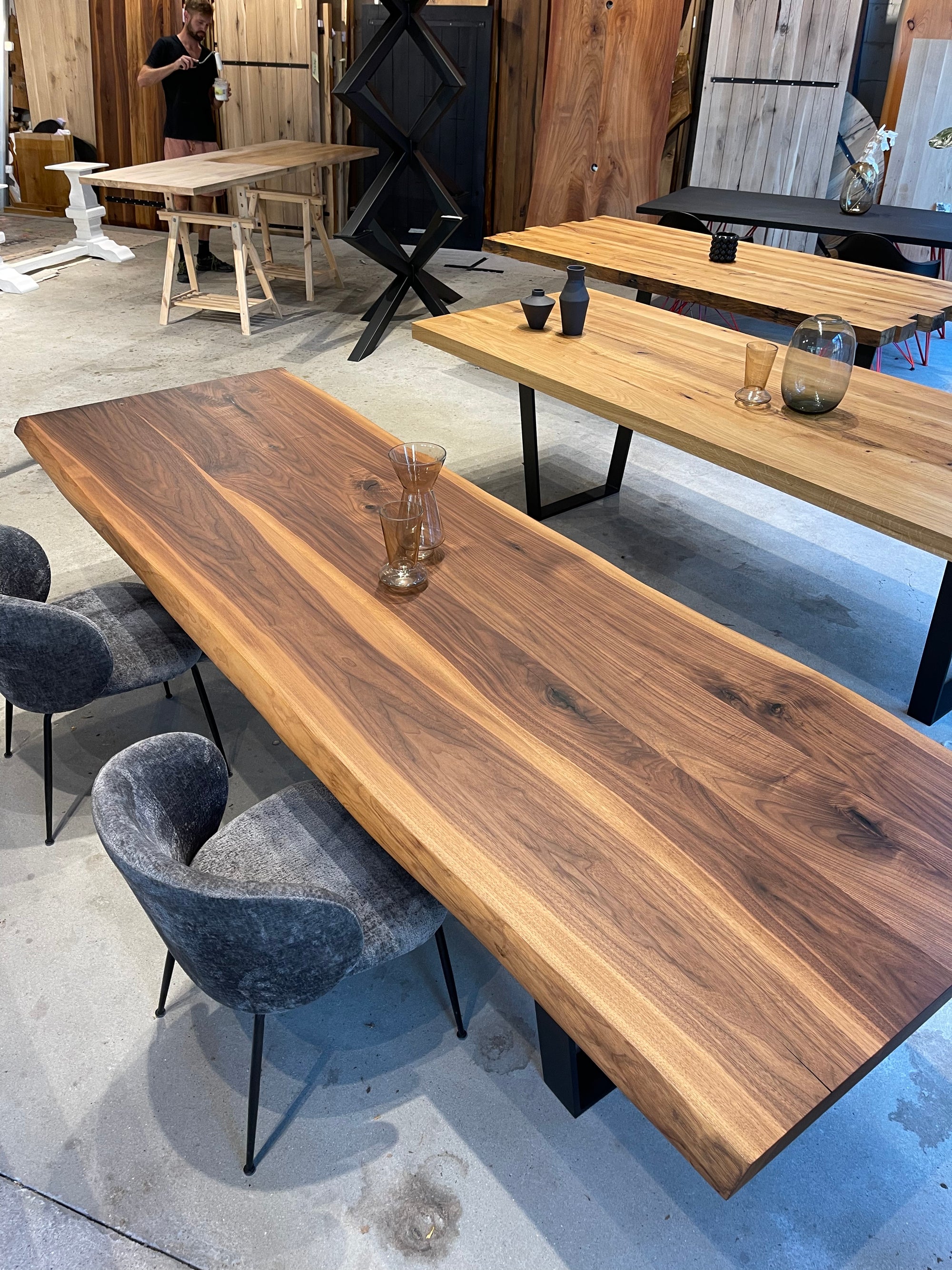 Vorrätig Esstisch Massivholztisch Nussbaum Massivholz nach Maß