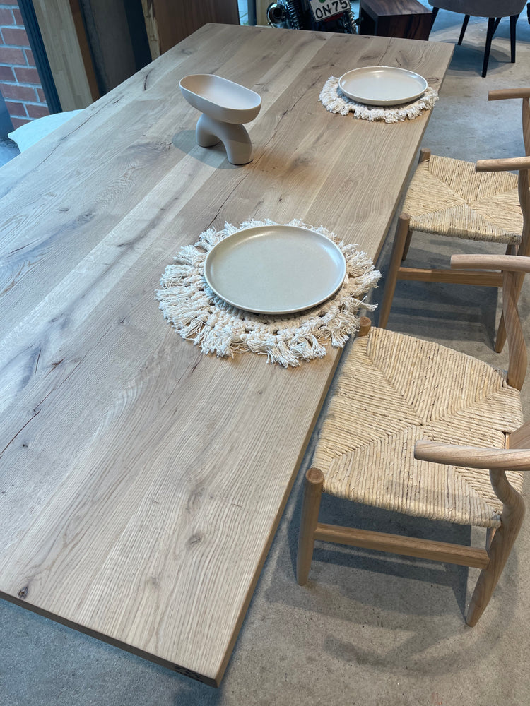 Tischplatte aus Eichenholz helles Holz