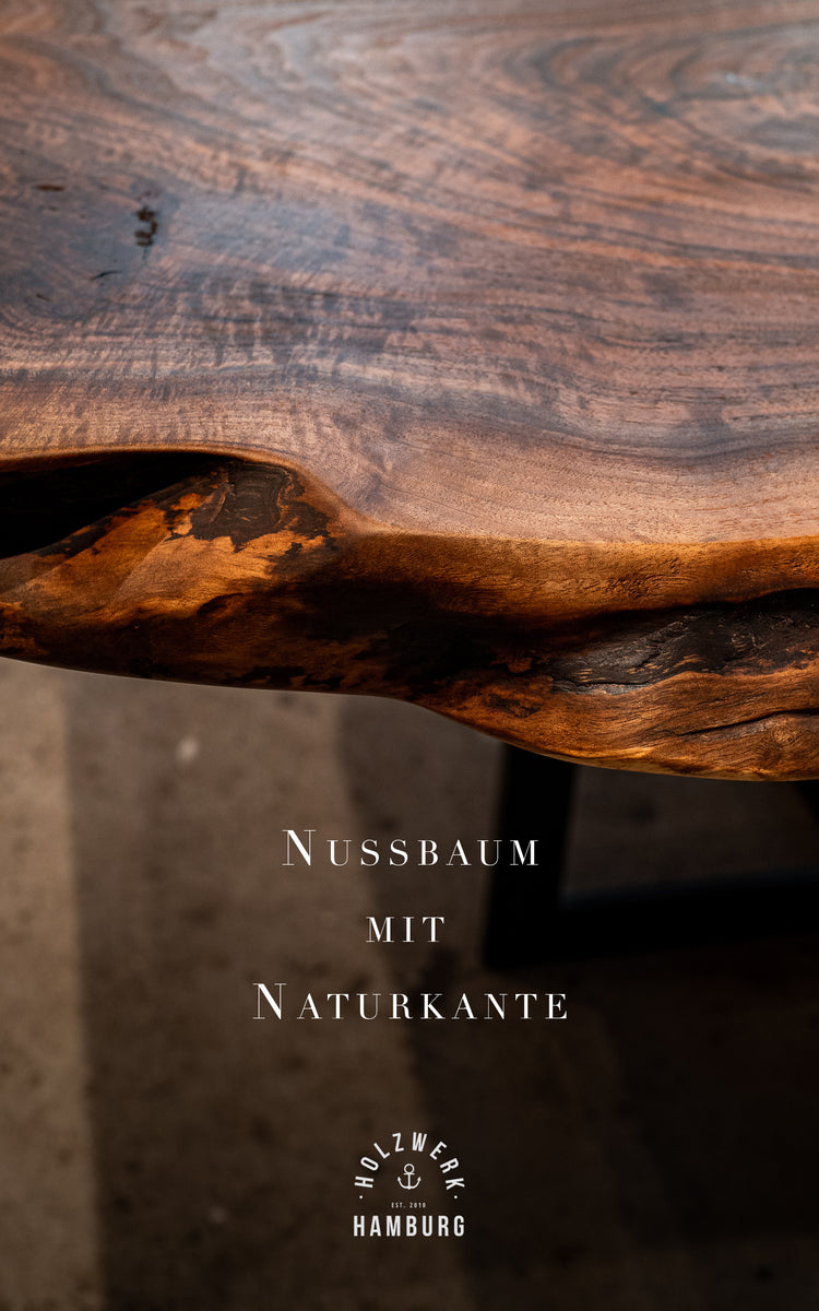 Esstisch Nussbaum Butterfly | Massivholztisch Nussbaum | Holztisch Nussbaum | Tisch Nussbaum Holz