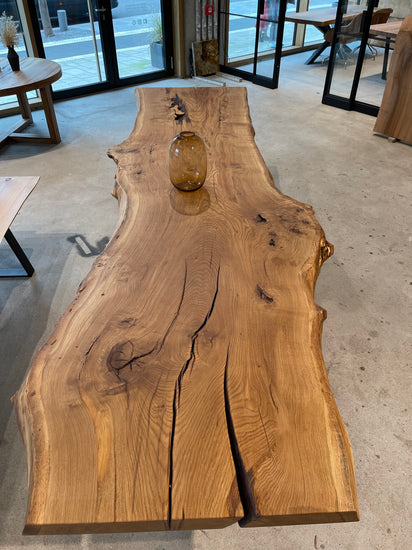 Holztisch aus einem Stück Holzwerk Hamburg 