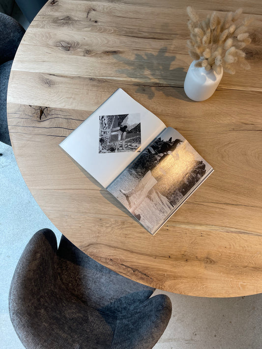 Massivholztisch rund | Table round | Runder Tisch
